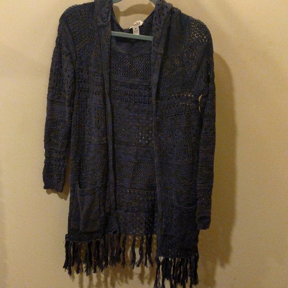 Boho fringed sweater